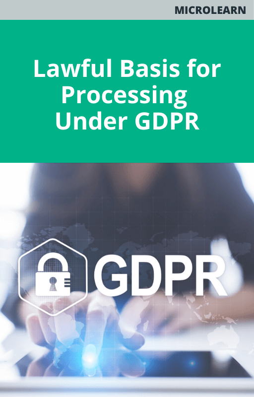 Lawful Basis for Processing Under GDPR